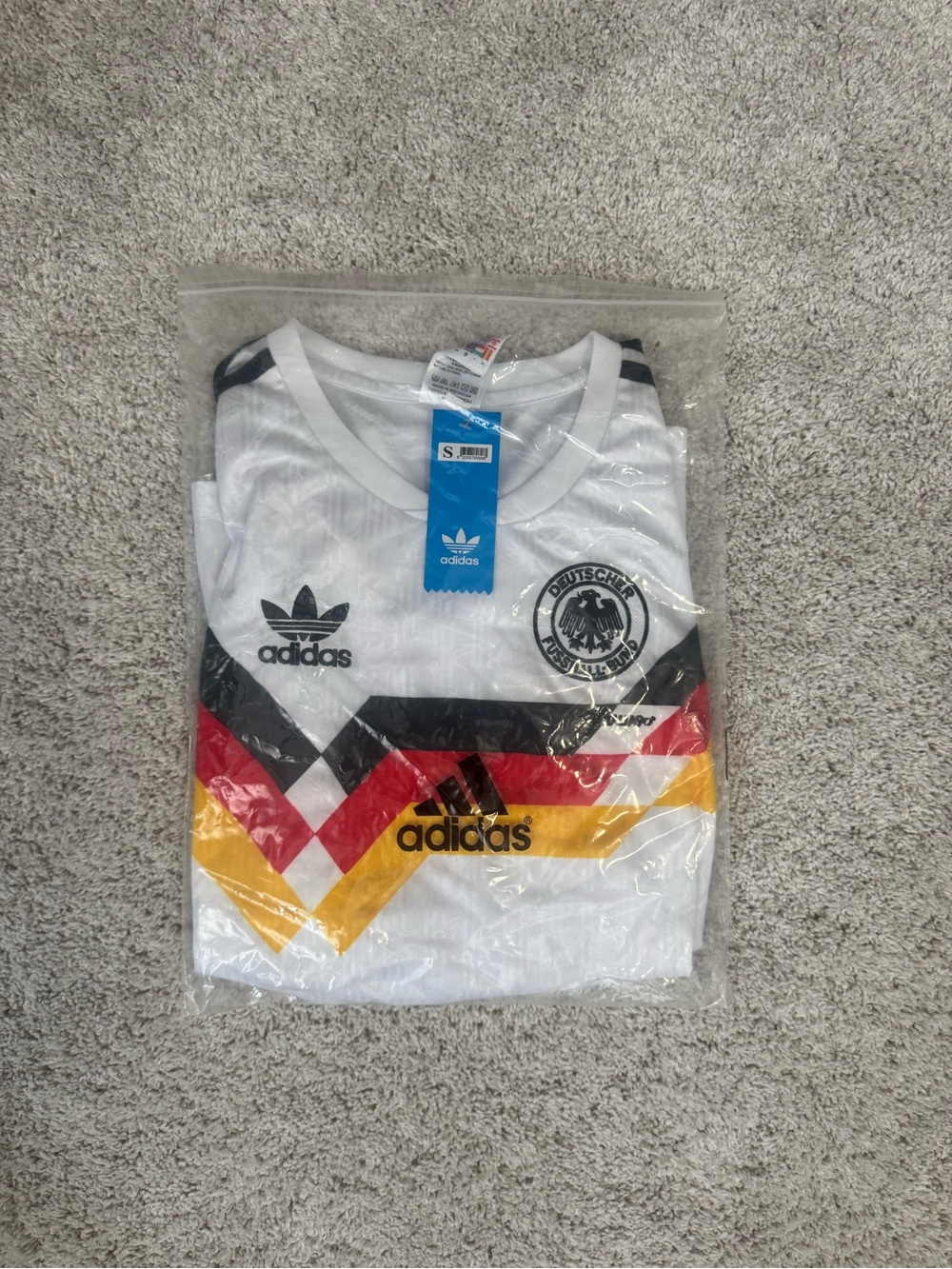 Adidas White Germany Long Sleeve Soccer Jersey